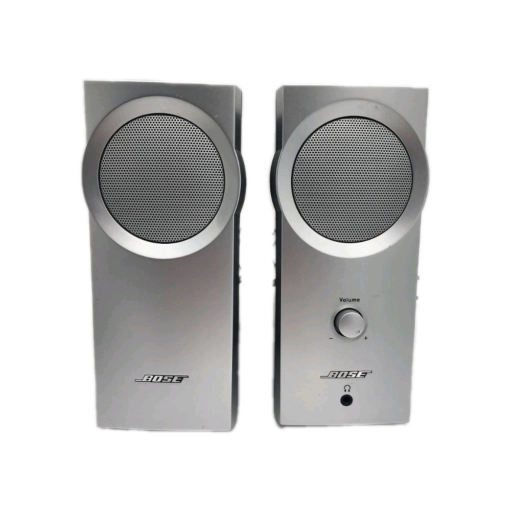 Bose Companion 2 Computer Speaker System Silver & Black, No Power‎ Adaptor